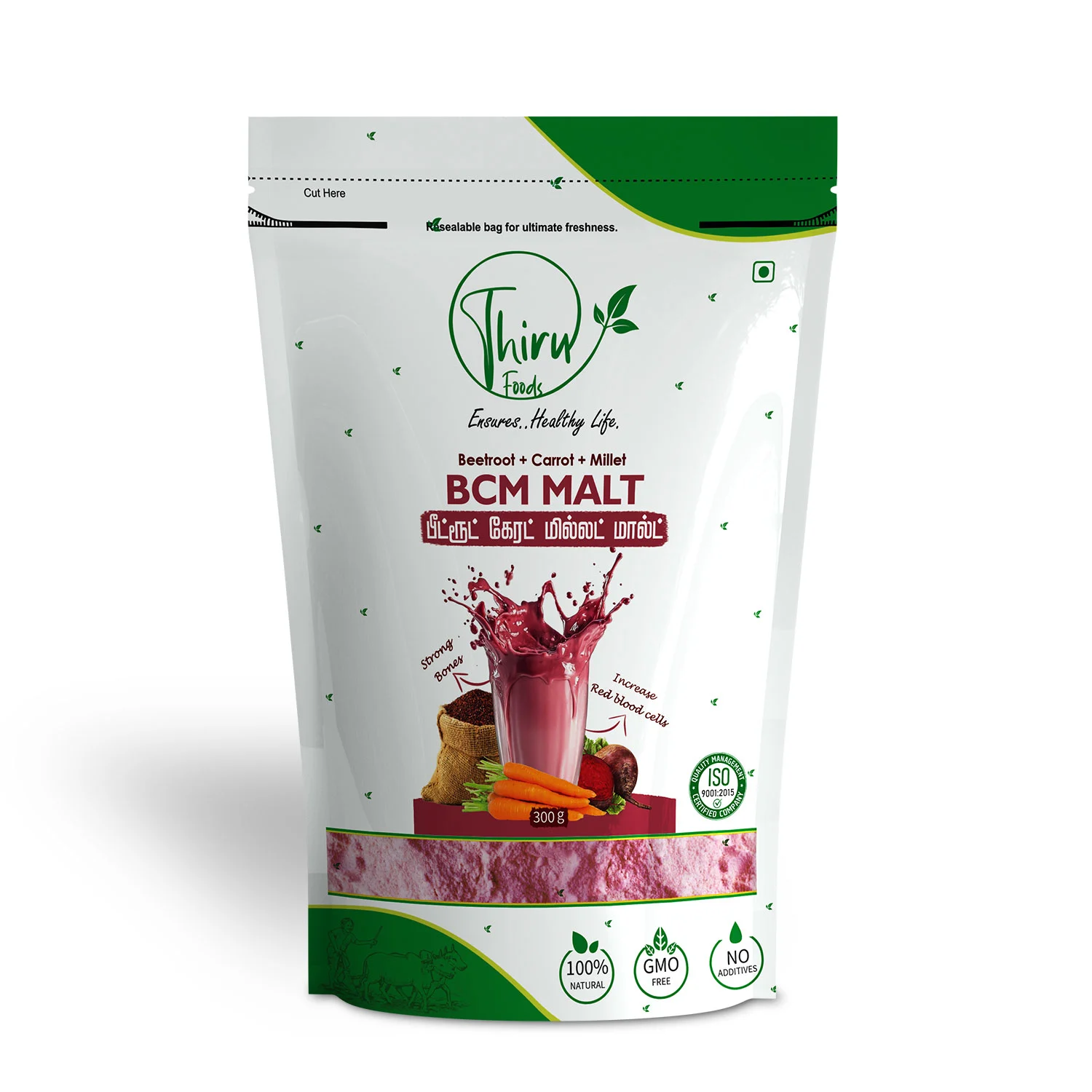 Beetroot and Carrot Millet Malt 300 gram