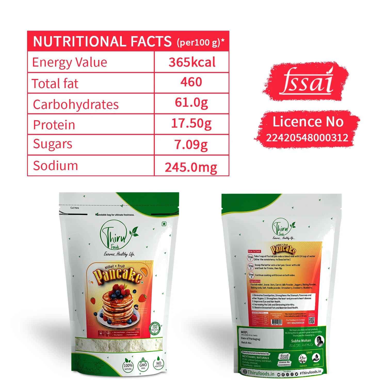 Millet Pancake 200 gram